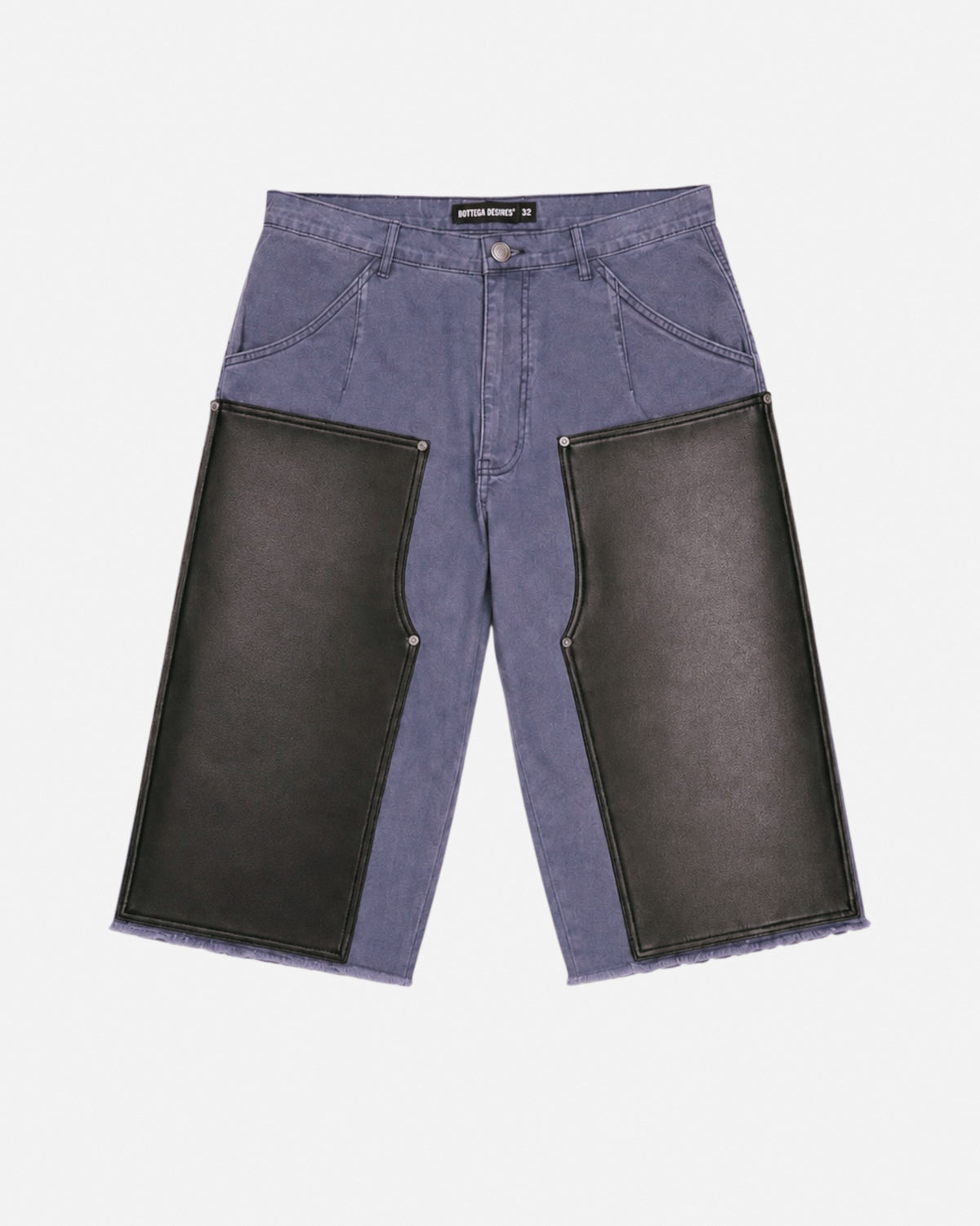 Blue Double Knee Shorts