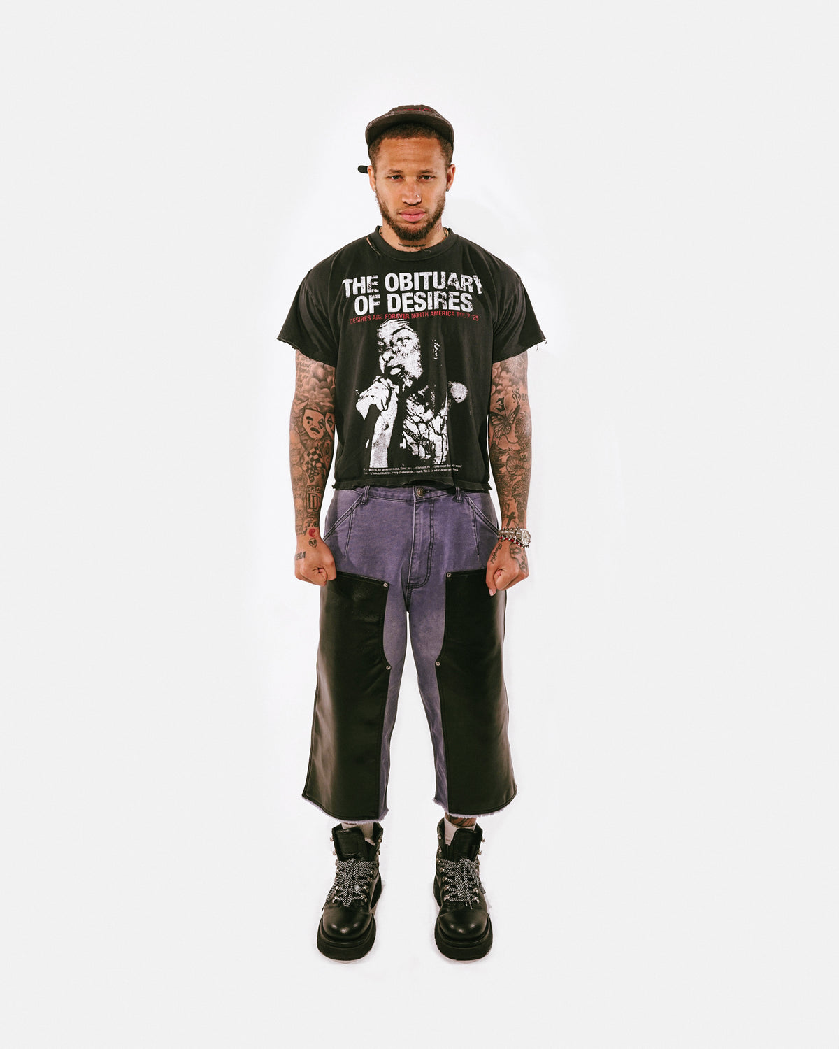 Blue Double Knee Shorts