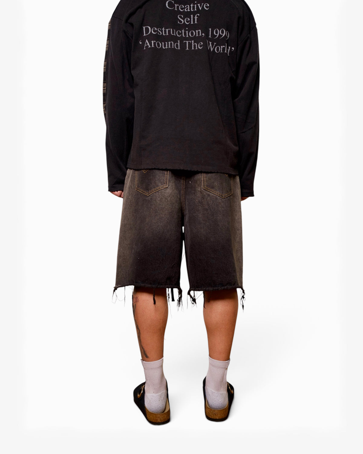 182 Shorts (Half Washed Black)