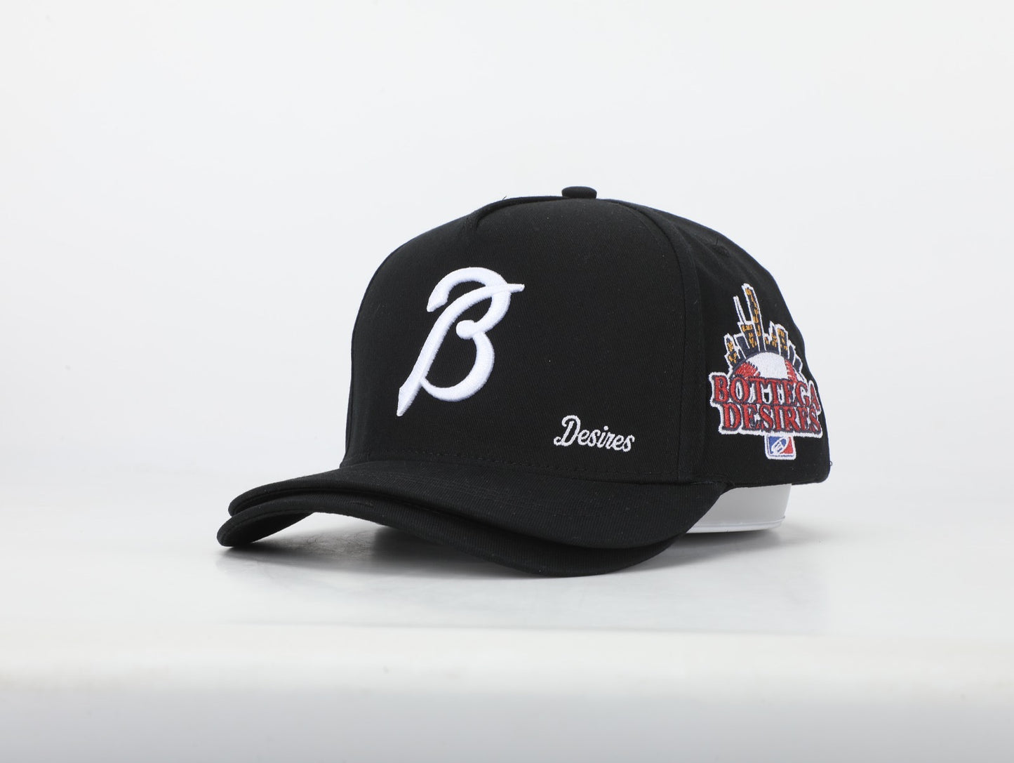 DOUBLE BRIM HAT (BLACK)