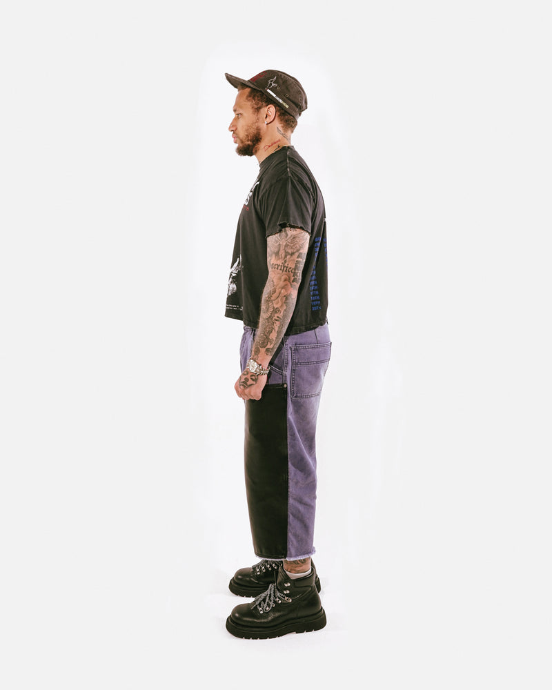 Blue Double Knee Shorts
