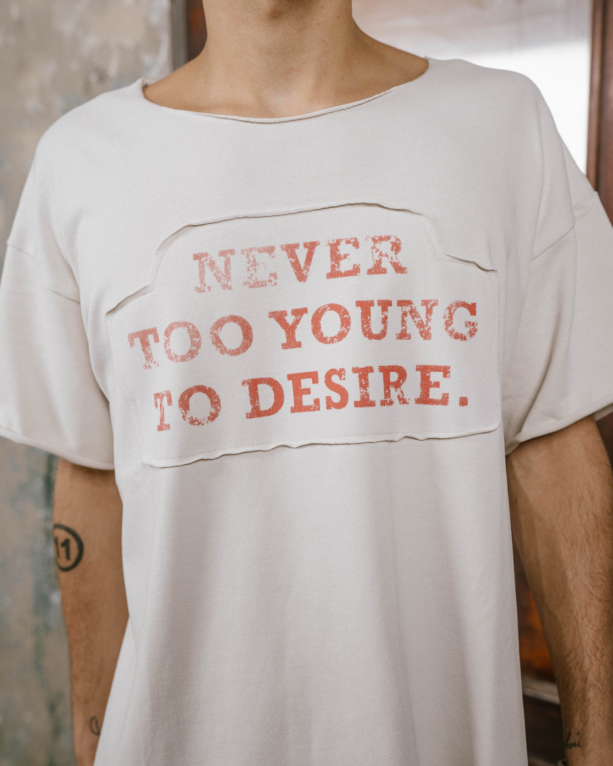 never too young tee