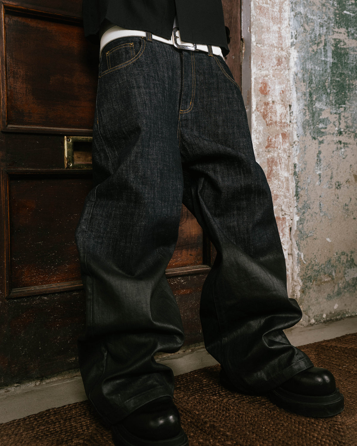 baggy wax denim