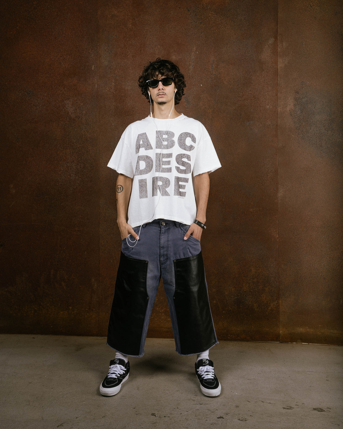 Blue Double Knee Shorts
