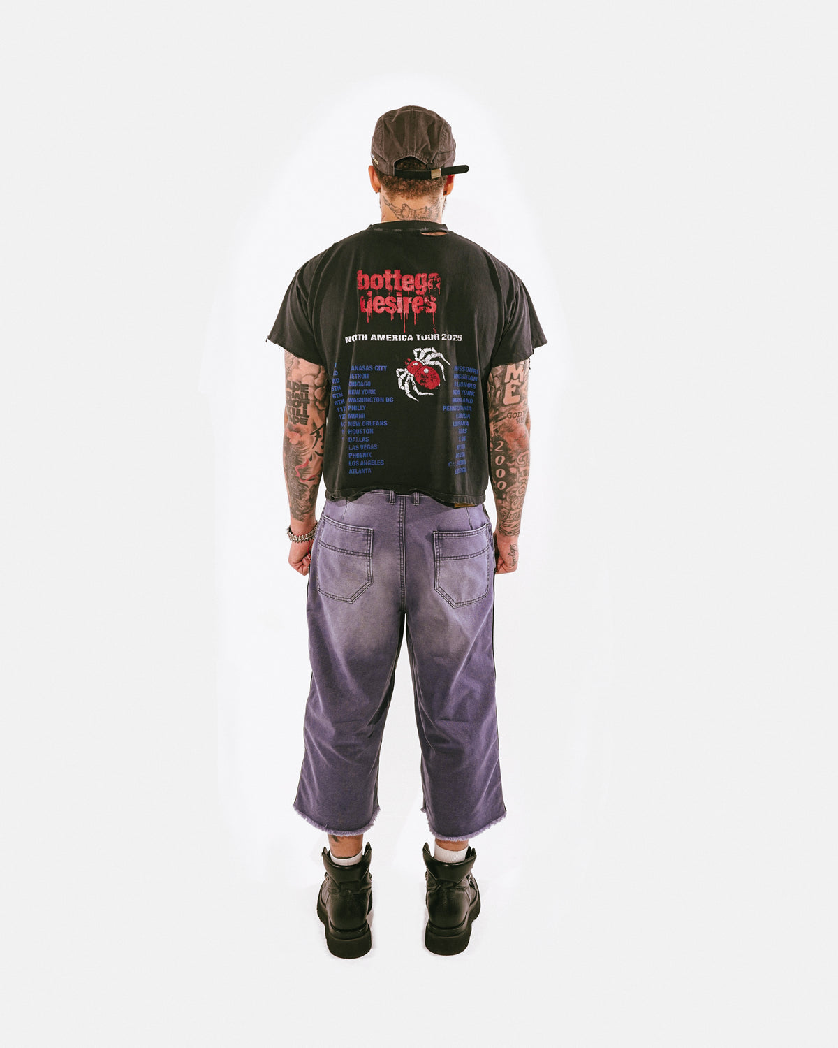 Blue Double Knee Shorts