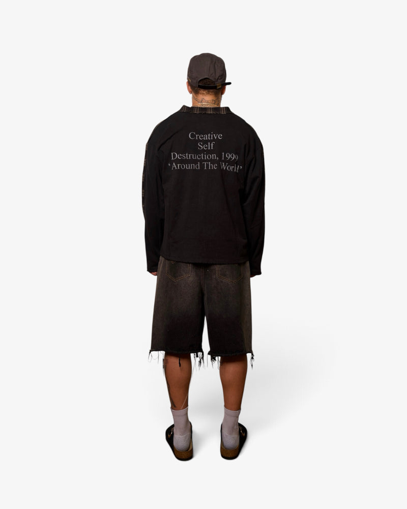 182 Shorts (Half Washed Black)