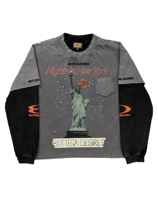 NIGHTS IN NY LAYERED LONG SLEEVE
